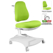 Комплект Anatomica Genius парта + кресло + надстройка + выдвижной ящик + подставка для книг клен/серый с зеленым креслом Robin